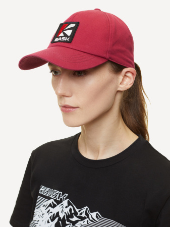 Бейсболка BASK Sun Hat LOGO (Унисекс; one size; Бордовый свтл)